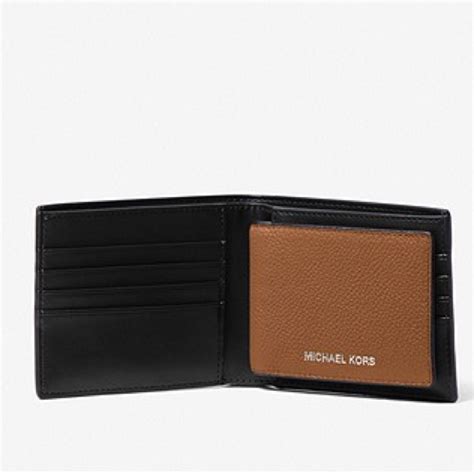 michael kors mens cooper pebbled leather billfold wallet with passcase|Cooper Pebbled Leather Billfold Wallet With Passcase .